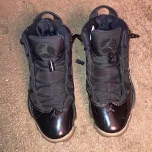 Black Air Jordan six rings mens size 10